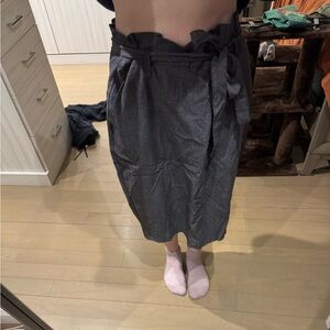 Banana Republic Charcoal Midi Skirt